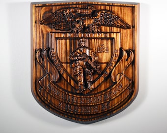 USMC Advanced Infantry Training Battalion East 12", US Marine Corps, military plaque