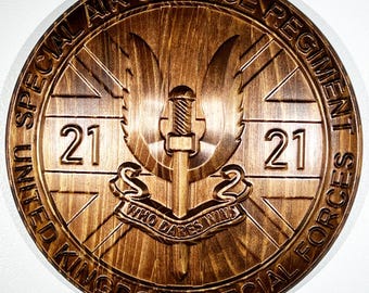 Special Air Service (SAS) 21 Emblem 12" Unit Plaque