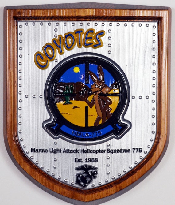 USMC Light Attack Helicopter Squadron, Coyotes, HMLA-775, Wood