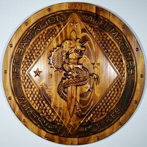 USMC 1st Battalion 4th Marine , USMC wood signs, USMC gift, Marine Corps gifts, military plaque