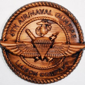 USMC 4th Anglico, embleem van de eenheid, US Marine Corps, militaire plaquette