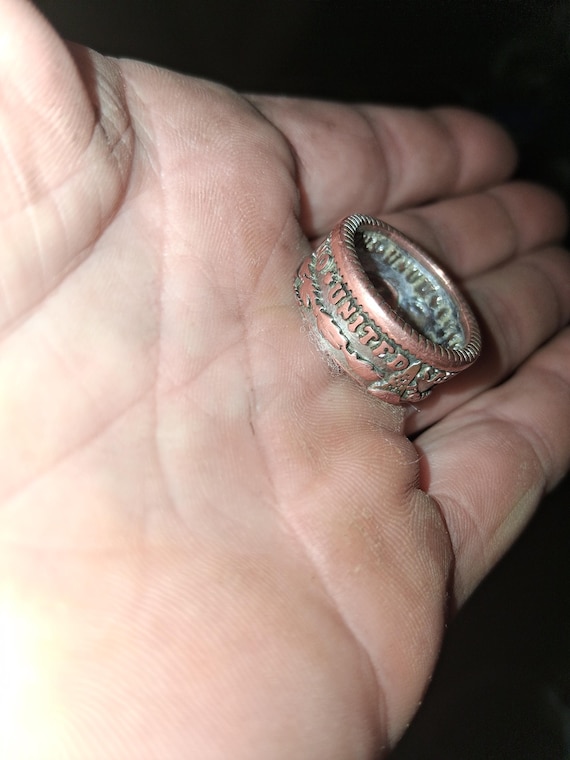 1921 copper ring - image 4