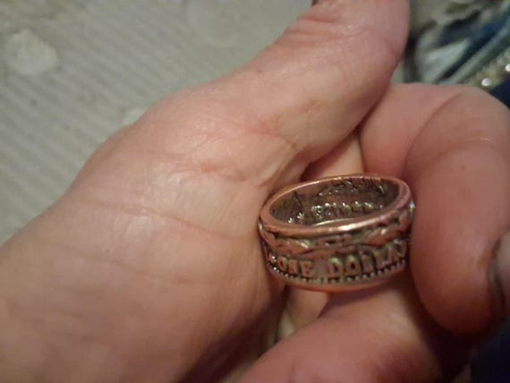 1921 copper ring - image 2