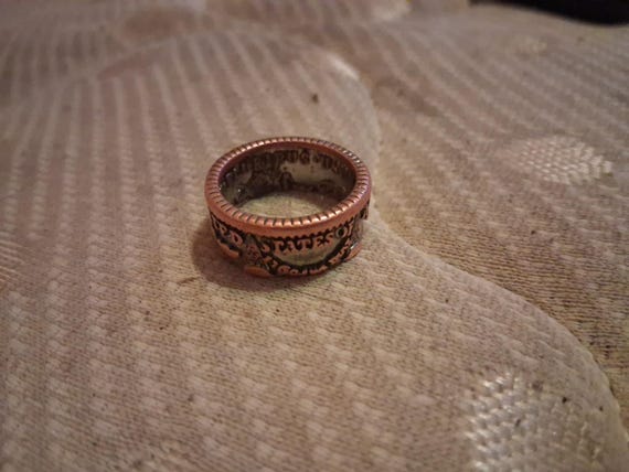 1921 copper ring - image 3