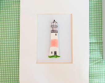 Sankaty Lighthouse Cut Paper Original