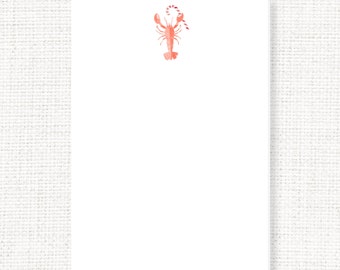 Nautical Holiday Lobster Notepad