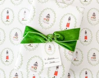 Lighthouses of Nantucket Gift Wrap (set of 3 sheets)