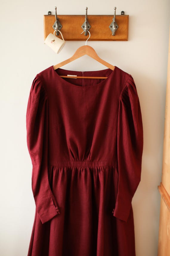 burgundy dress xl Ready to Ship