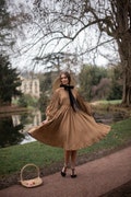 Beth Dress with long sleeves, Linen Dress product logo