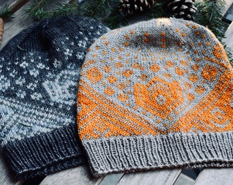 Campfire Hat - Knit Pattern - Digital Download