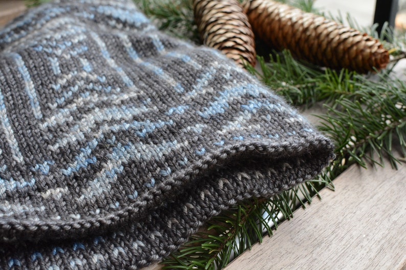 Mount Rainier Cowl Knit Pattern Digital Download