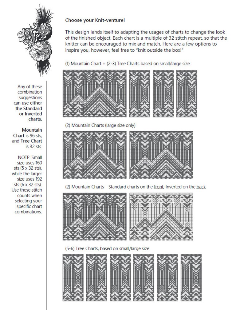 Mount Rainier Cowl Knit Pattern Digital Download