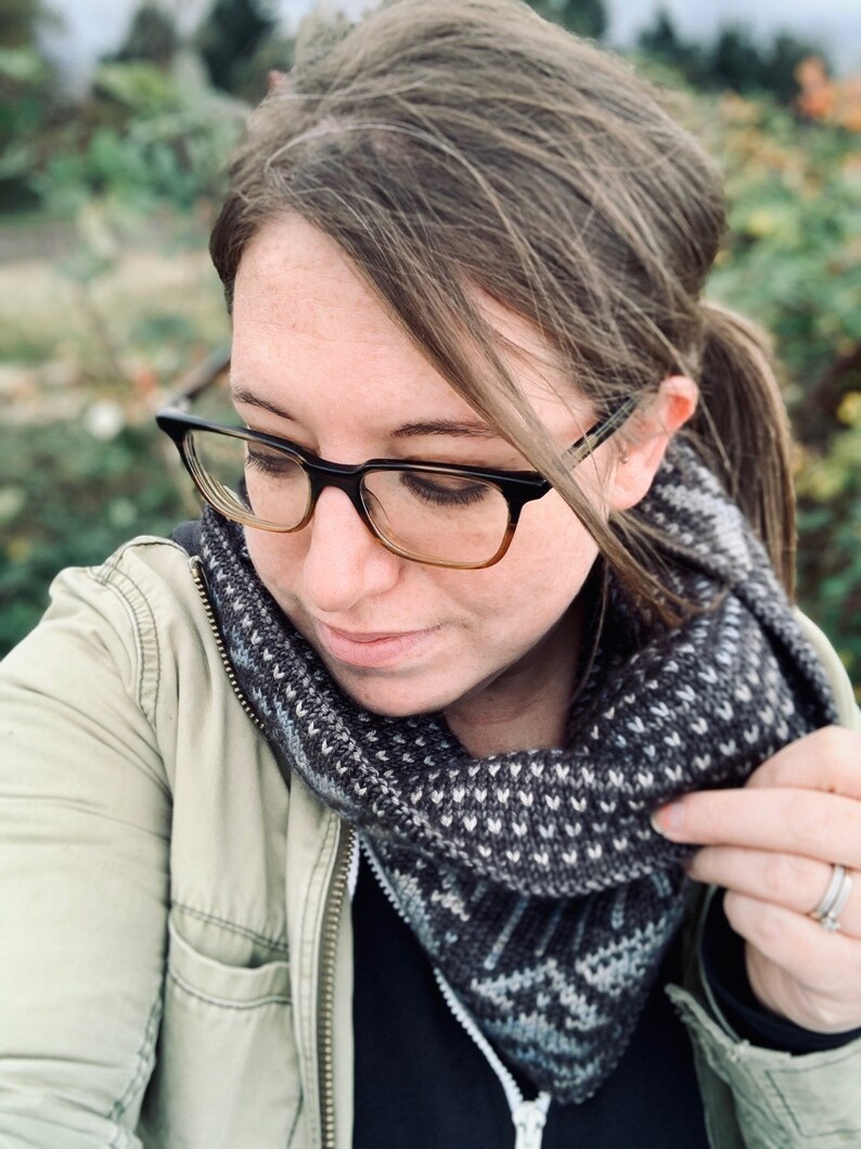 Mount Rainier Cowl Knit Pattern Digital Download