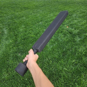 24 Inch Foam Sword - 30 Day Guarantee - PVC Core - Black
