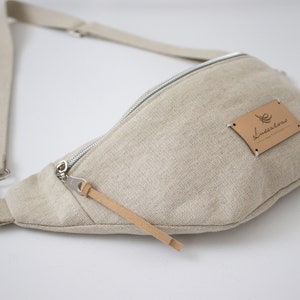 Bauchtasche. Hüfttasche in Naturfarben. Festivals Season!