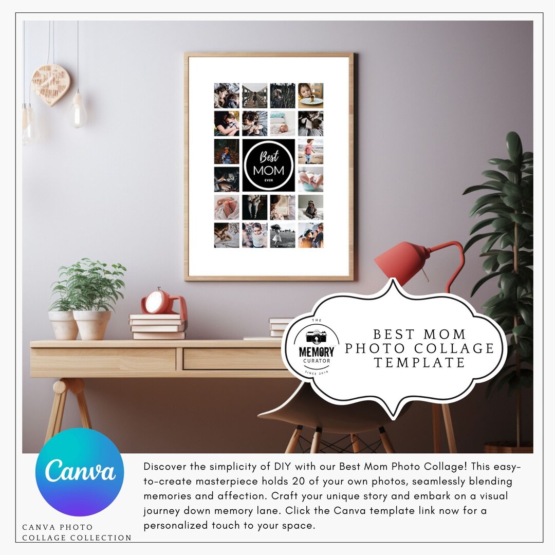 Mom Photo Collage Template | DIY Canva Gift for Mother’s Day & More ...