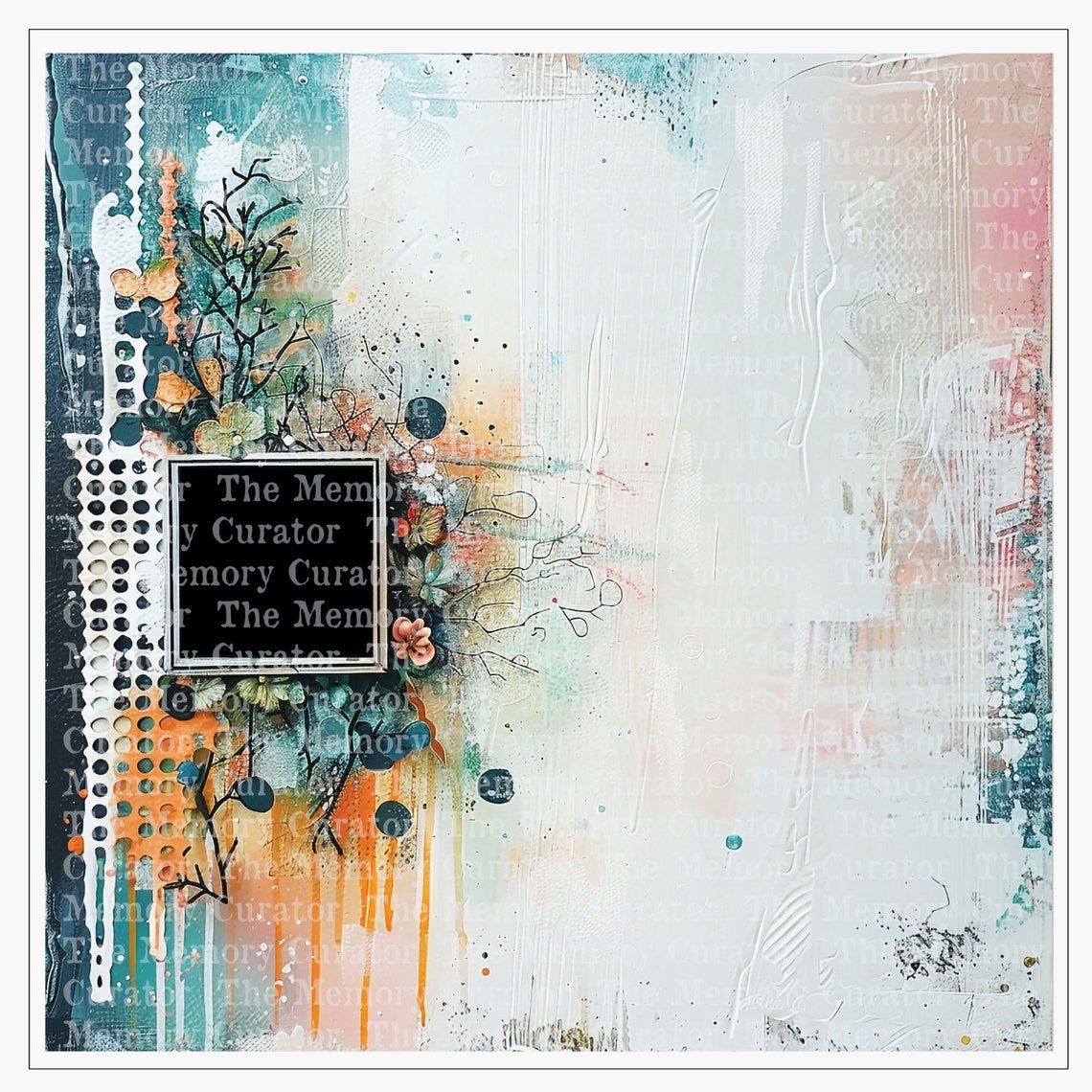 12x12 Quick Page Spackled Canvas Photobook Album Digital Memory Book ...