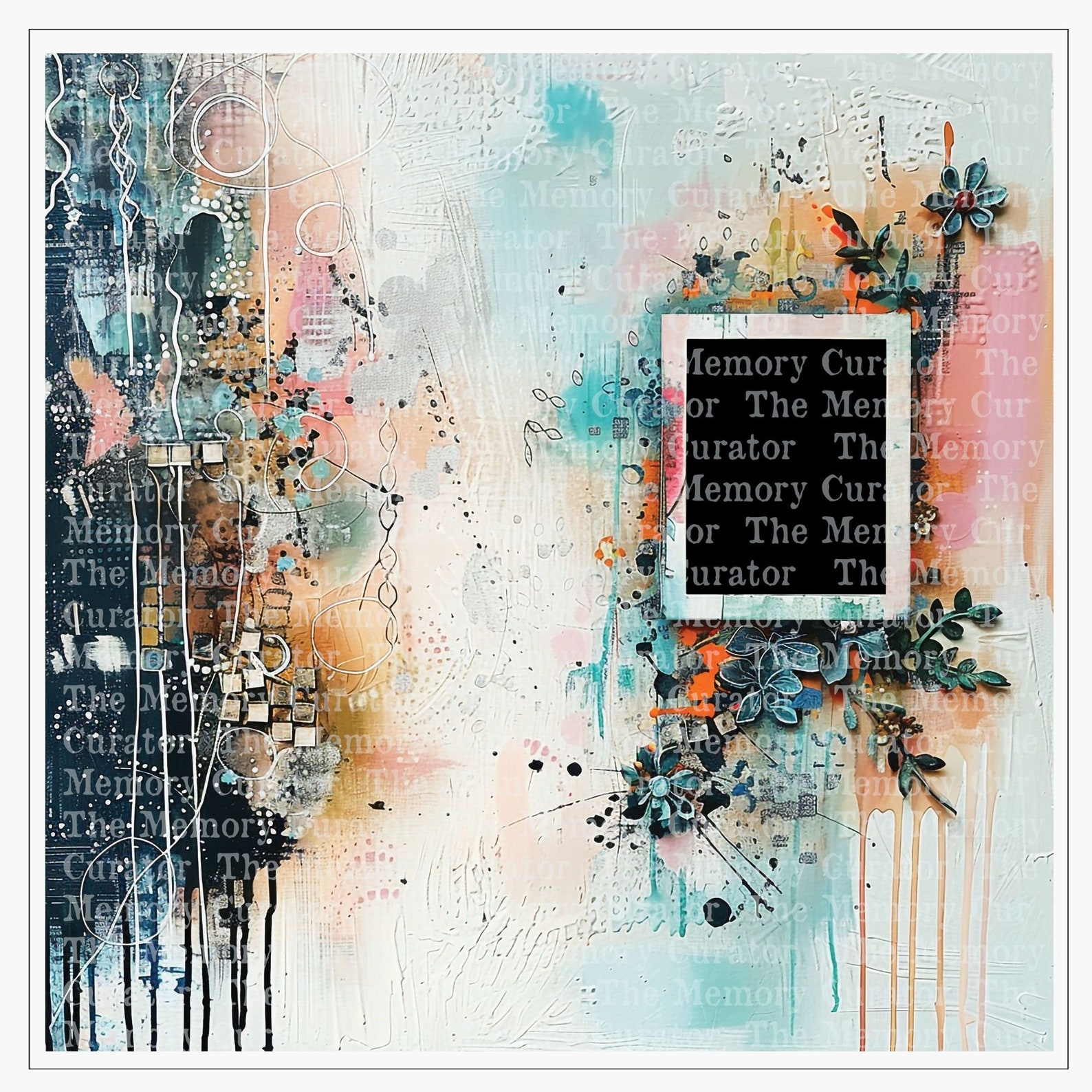 Photo Book Digital Scrapbook Quick Page Spackled Canvas Vol 2 Memory ...
