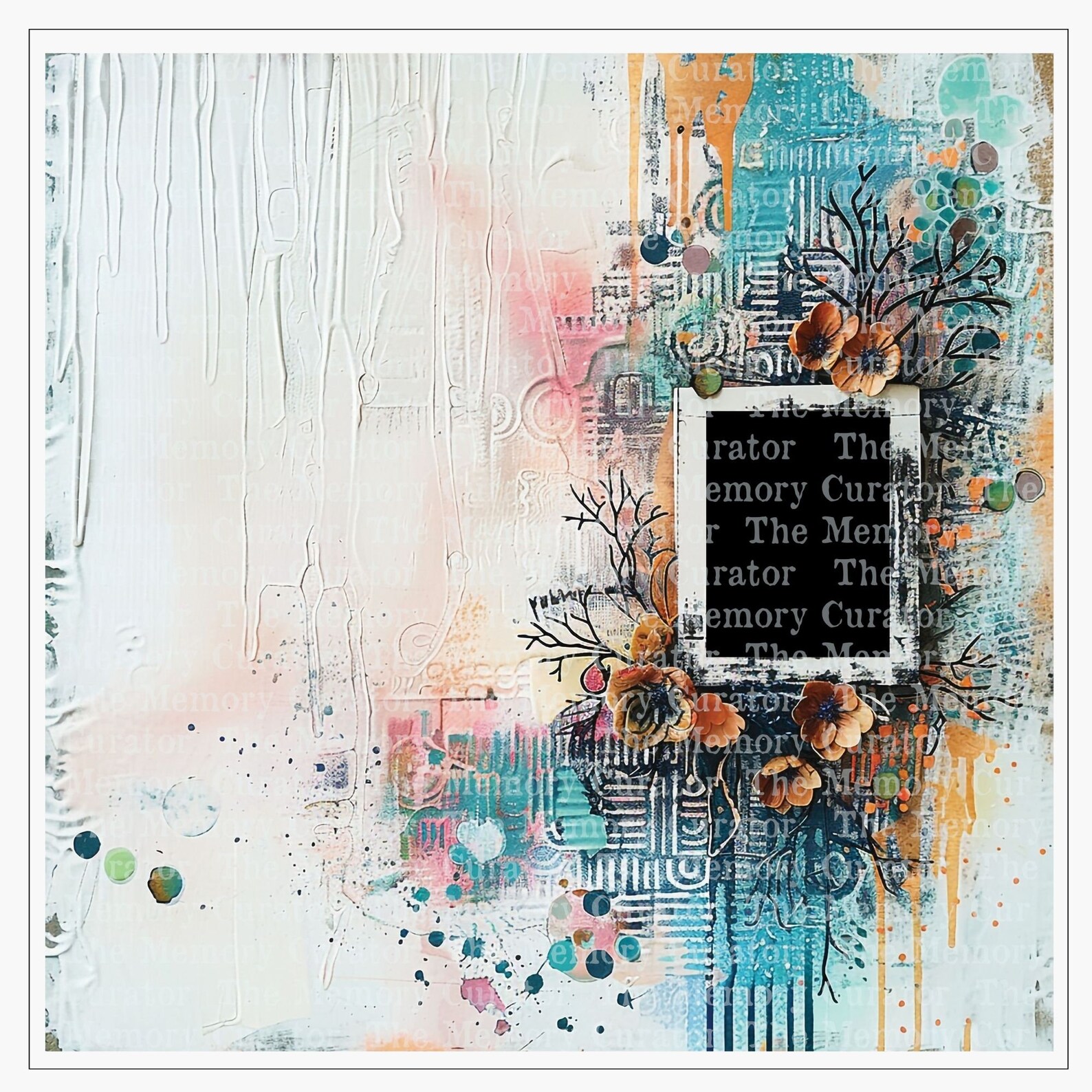 Photo Book Digital Scrapbook Quick Page Spackled Canvas Vol 2 Memory ...
