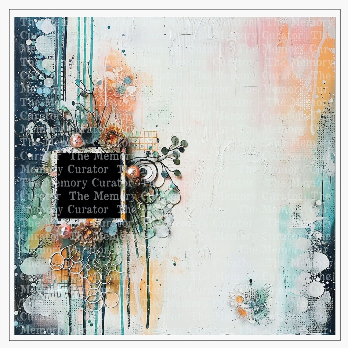 12x12 Quick Page Spackled Canvas Photobook Album Digital Memory Book ...