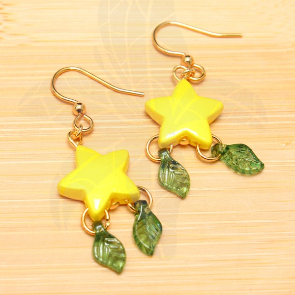 Kingdom Hearts Paopu Fruit inspired earrings 2024 Updated design