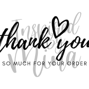 Muchas gracias por su pedido DIGITAL SVG PNG Files / Suministros de envío / Archivo de pegatina de embalaje
