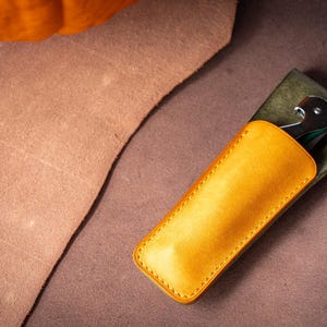 Leather Wine Key Holster: 1.5" Belt Loop, Sommelier Corkscrew Holder