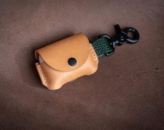 AirPod Pro Leather Case: Olive Italian Badalassi Carlo Minerva Box