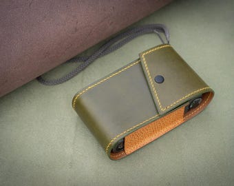 Leather Contax T2 Holster: Handmade 35mm Film Camera Case