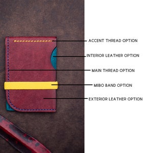 Construye tu propia billetera de cuero colorida, tarjetero, personalizada, para hombres, para mujeres, hecha a mano, delgada, minimalista, hecha en los EE. UU., artesanal