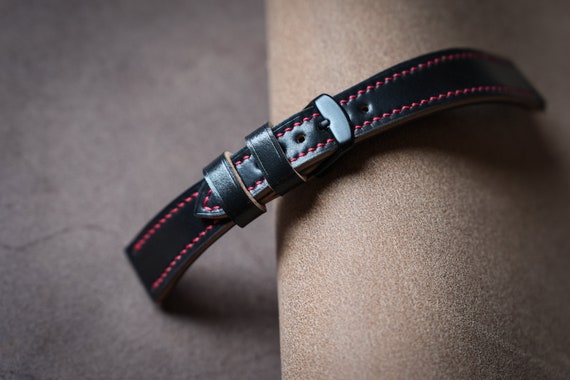 Cordovan Shell Horween Uhrenarmband Gewölbt 18 20 22mm Made In
