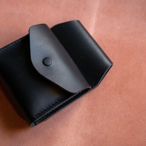 Handmade Leather Tape Measure Holster: Italian Leather Utility Belt