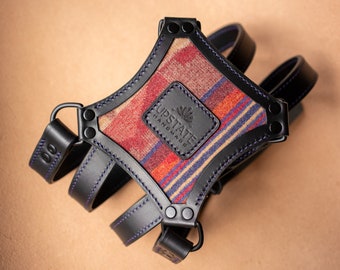 Handmade, leather, Sony Alpha, Nikon, dual camera harness by Upstate Handmade