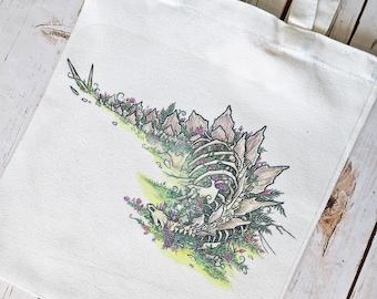 Stegosaurus Overgrowth Reusable Tote Bag