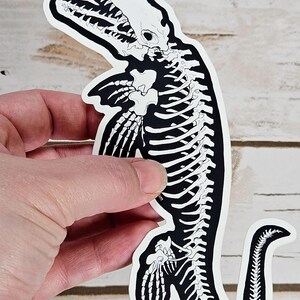 Mosasaur Skeleton Weather Proof Decal image 3