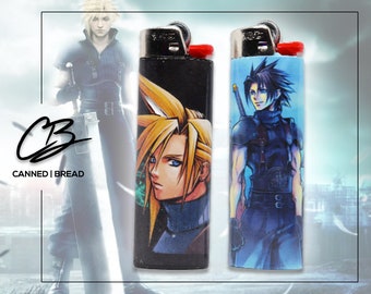 Custom Final Fantasy VII 7 Bic Lighter Cloud