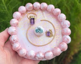 Pumpkin Princess Trinket Tray - Pink - Girly - Fall - Jewelry Tray
