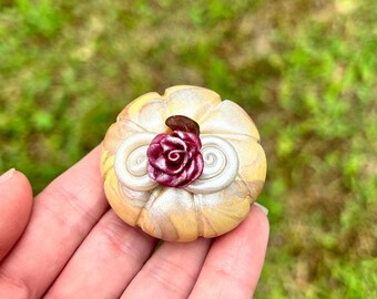 Beauty & The Beast Princess Pumpkin - Polymer Clay - Pumpkin Figurines