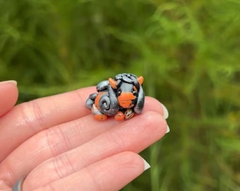 Miniature Halloween Pocket Pony - Polymer Clay - Fall - Halloween - Decor - Desk Sculpture - Pocket Pony