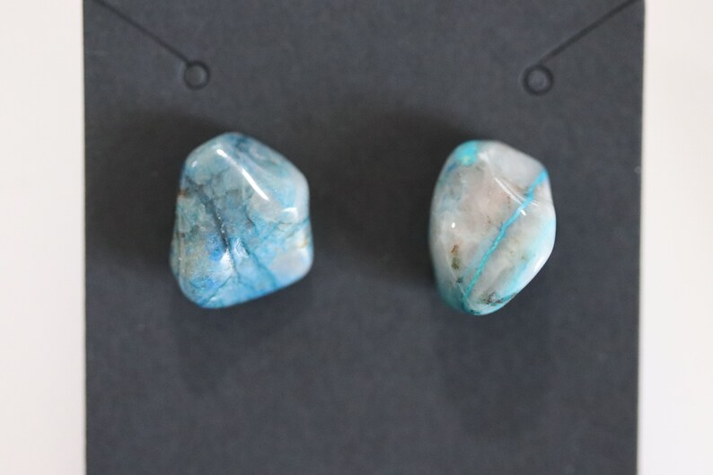 Chrysocolla Stud Earrings image 7