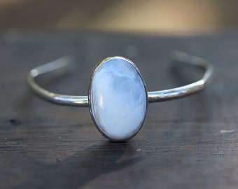 Sterling Silver Blue Opal Bracelet