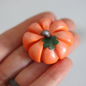 Polymer Clay Pumpkins Set of 3 image 8