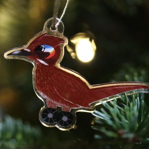 Roadrunner Christmas Ornament - Roadrunner Ornament, Roadrunner Gift, Southwest Bird, Western Jewelry, Gifts for Her, Gifts for Him
