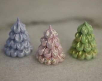 Mini Polymer Clay Princess Christmas Trees