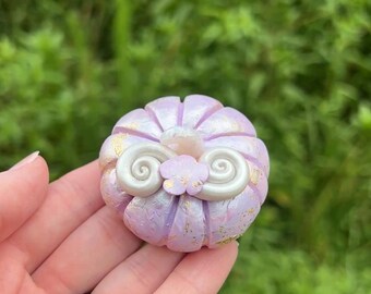 Rapunzel Princess Pumpkin - Tangled - Polymer Clay - Pumpkin Figurines