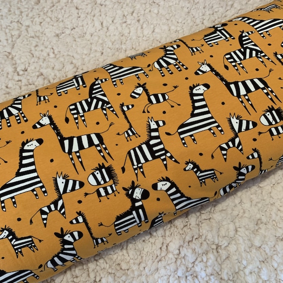 95/%Organic Cotton 5/%Lycra HalfMetre Plain Mustard Stretch Jersey Knit Fabric