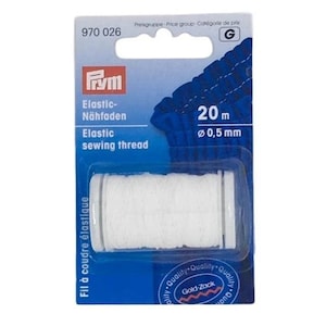 PRYM Elastisches Nähgarn Weiss