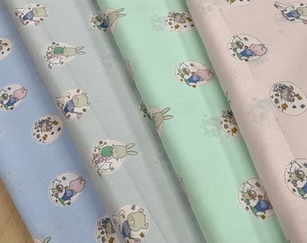 SALE - Cute Animal Friends Cotton Poplin