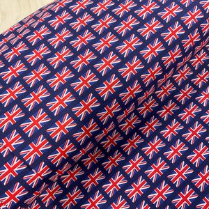 Union Jack Cotton Polyester Blend Fabric