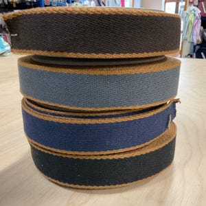 30mm Webbing Tape - chestnut contrast